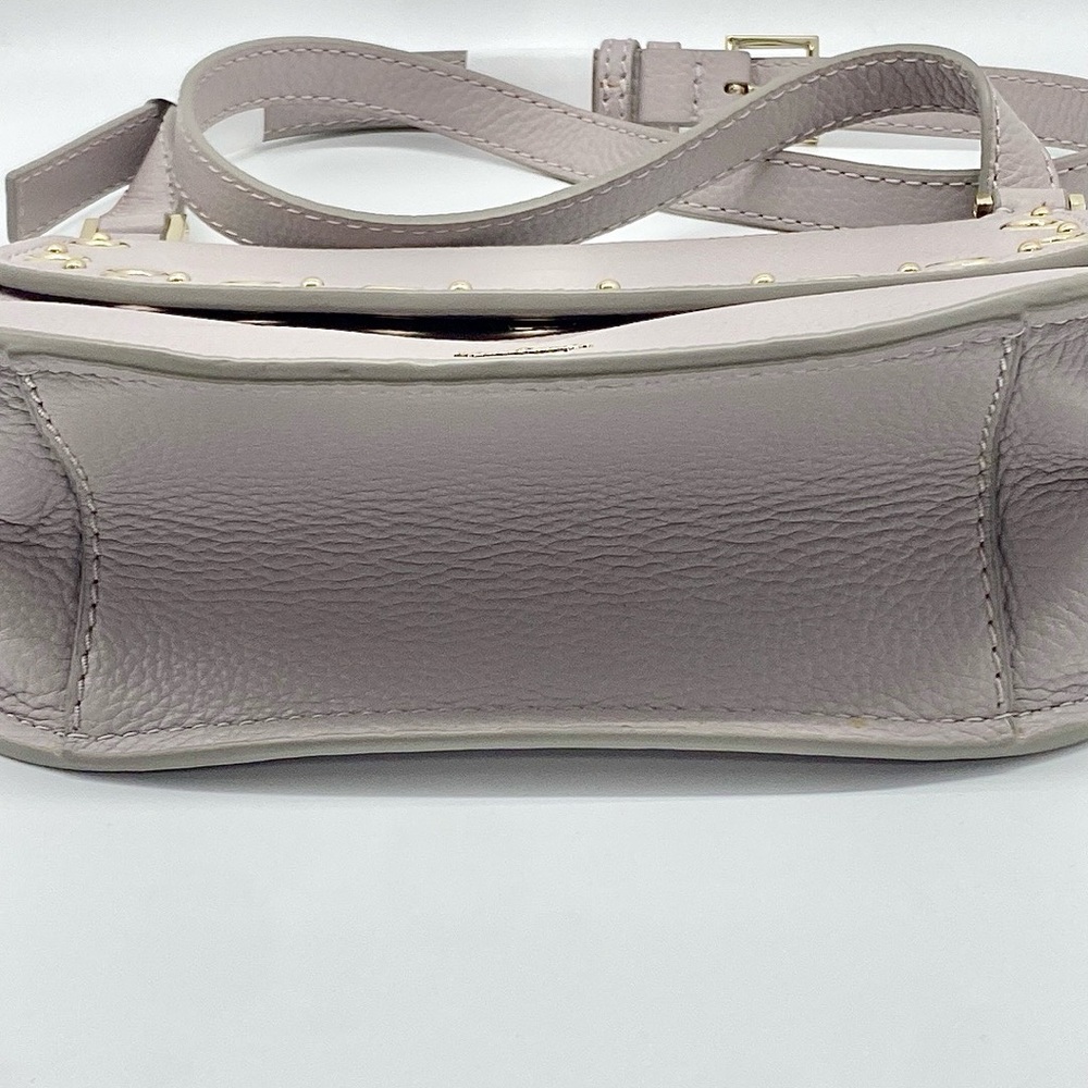 Kate Spade Boulder Lane Maggy Saddle Bag With Gilded Grommets- Nouveau Lavender - Picture 7 of 15